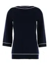 Gucci Oversize Wool Sweater With Contrast Trim And Button Detail
