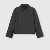 Gucci Wool Bomber Jacket In Black
