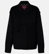 Gucci Wool Bomber Jacket In Black