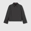 Gucci Wool Bomber Jacket In Gray