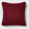 Gucci Wool Bouclé Cushion In Orange