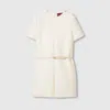 Gucci Wool Bouclé Jumpsuit In White