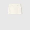 Gucci Wool Bouclé Mini Skirt In White