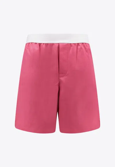 Gucci Wool Branded Elastic-waist Shorts
