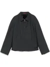 Gucci Wool Jacket With Embroidered Logo On The Collar