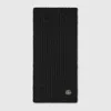 Gucci Wool Cable Knit Scarf In Black