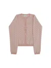 Gucci Wool Cardigan For Girl In Pink