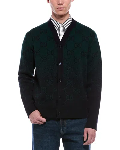 Gucci Wool Cardigan In Green