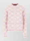 Gucci Wool Cardigan With Embroidered Front Pockets