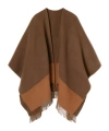 Gucci Wool Cashmere Cape In Brown