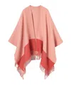 Gucci Wool Cashmere Cape In Pink