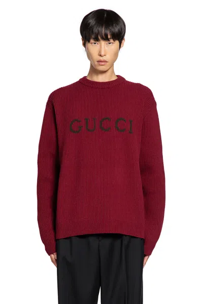 GUCCI WOOL CASHMERE LOGO SWEATER