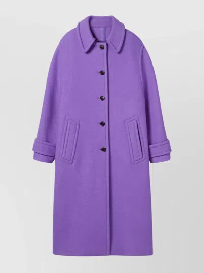 GUCCI WOOL CASHMERE LONG COAT POCKETS