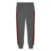 Gucci Wool Cashmere Pants With Web 'grey' In Gray