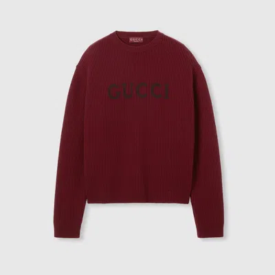 GUCCI GUCCI WOOL CASHMERE RIB KNIT SWEATER