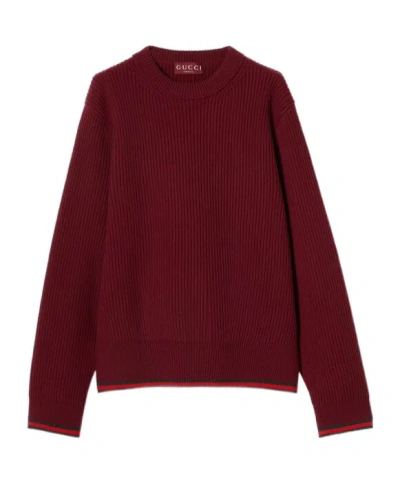 GUCCI GUCCI MOCK-NECK KNIT SWEATER