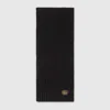 Gucci Wool Cashmere Scarf With Patch In Black