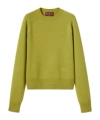 Gucci Wool Cashmere Sweater With Embroidery In Green