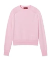 Gucci Wool Cashmere Sweater With Embroidery In Pink