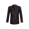 Gucci Wool Checked Blazer Men In Multi