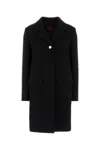 Gucci Wool Batavia Coat With Patch In Black
