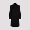 Gucci Black Wool Blend Coat In Black