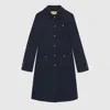 Gucci Wool Coat In Blue