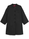 Gucci Dark Grey Single Breasted Coat In Grey