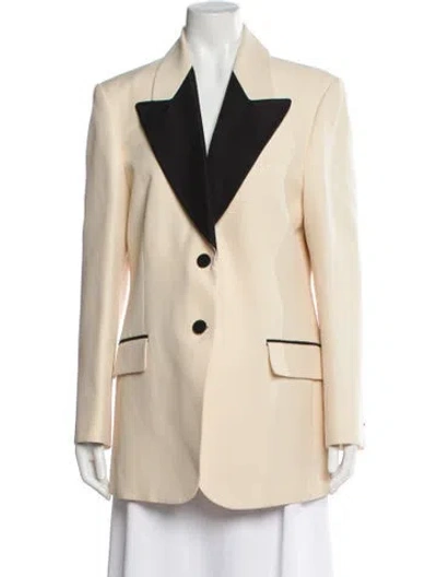 Pre-owned Gucci Wool Colorblock Pattern Blazer