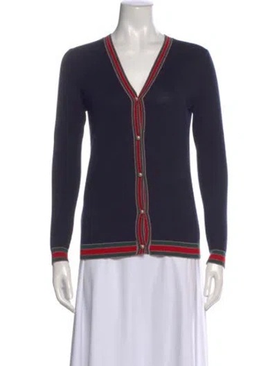 Pre-owned Gucci Wool Colorblock Pattern Sweater