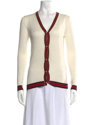 Pre-owned Gucci Wool Colorblock Pattern Sweater In Neutral