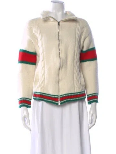 Pre-owned Gucci Wool Colorblock Pattern Sweater In Neutral