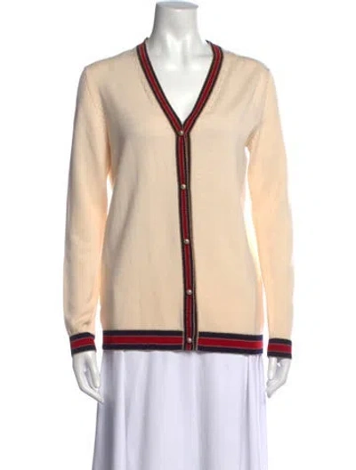 Pre-owned Gucci Wool Colorblock Pattern Sweater In Neutral