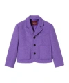 Gucci Purple Cotton Casual Jacket In Purple