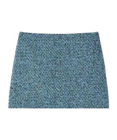 GUCCI WOOL COTTON BOUCLÉ MINI SKIRT