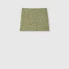 Gucci Wool Cotton Bouclé Mini Skirt In Green