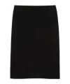 Gucci High Waist Knee-length Skirt With Back Slit And Side Pockets In Black