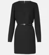 Gucci Wool Crêpe Minidress In Black