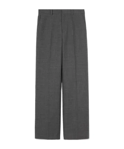 Gucci Wool Crêpe Pants In Gray