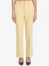 Gucci Ivory Silk Blend Pants For Women