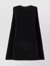 Gucci Wool Crew Neck Mini Dress With Long Sleeves