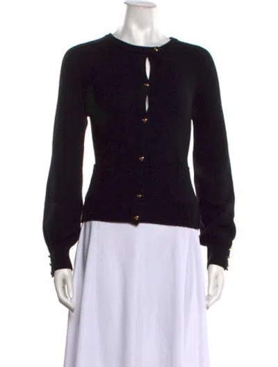 Pre-owned Gucci Wool Crew Neck Sweater In Black