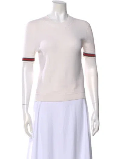 Pre-owned Gucci Wool Crew Neck Sweater In Neutral