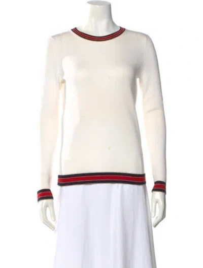 Pre-owned Gucci Wool Crew Neck Sweater In Neutral