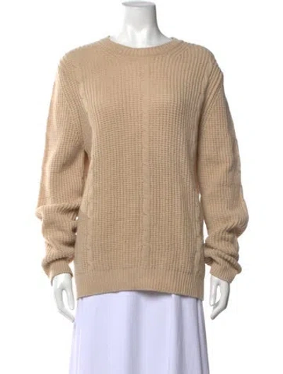 Pre-owned Gucci Wool Crew Neck Sweater In Neutrals