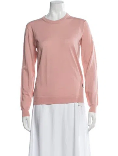 Pre-owned Gucci Wool Crew Neck Sweater In Pink