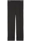 Gucci Wool Cropped Trousers In Black
