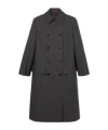 Gucci Wool Double-breasted Coat In Gray