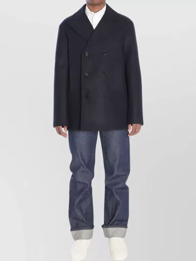 GUCCI WOOL DOUBLE-BREASTED SHORT COAT