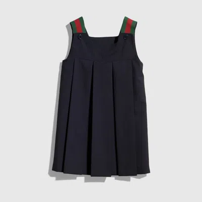 Gucci Kids' Wool Dress In Blue